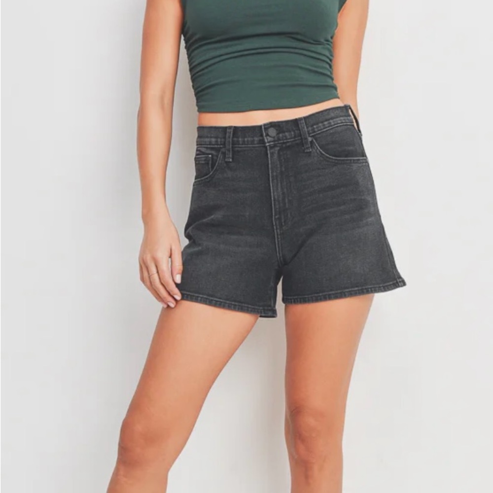Women's Black Denim Shorts
